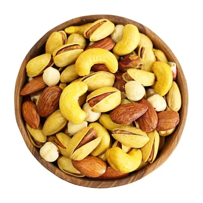 عکس آجیل چهار مغز زعفرانی